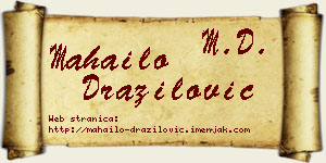 Mahailo Dražilović vizit kartica